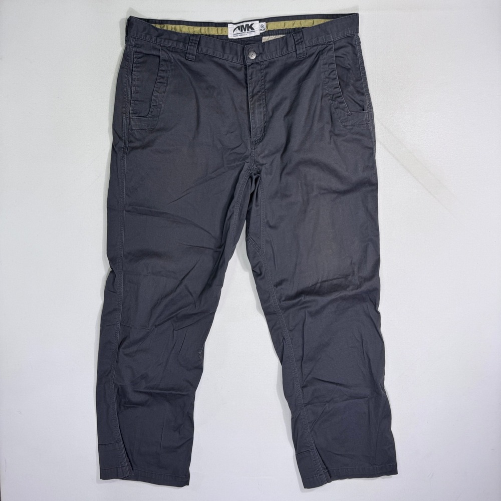 Mountain Khakis MK Teton Twill Pants Mens 38x30 (39x30) Grey Cotton Chino Work